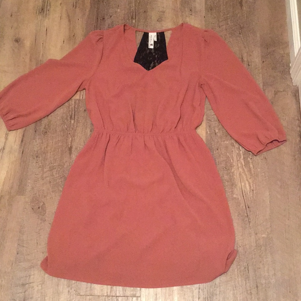 Pink Owl boutique dress. Brown/orange, size M.